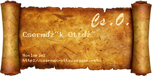 Csermák Ottó névjegykártya